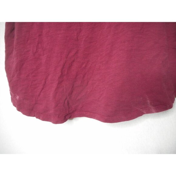 Burgundy White Old Navy Chai Harder Women's crew neck T Tee TShirt - Picture 5 of 8